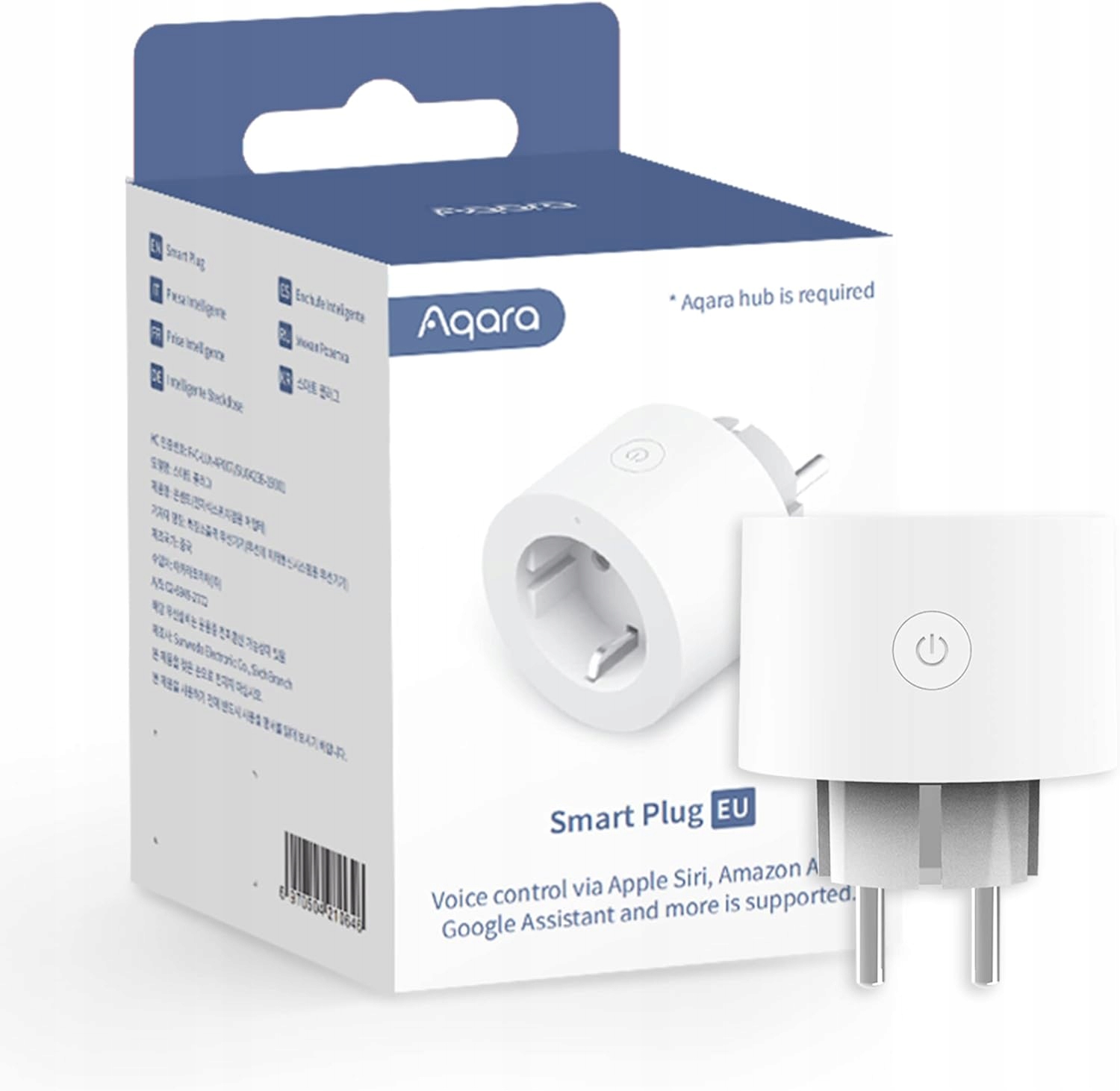 Dálkově ovládaná chytrá zásuvka Aqara Smart Plug Eu Bílá SP-EUC01