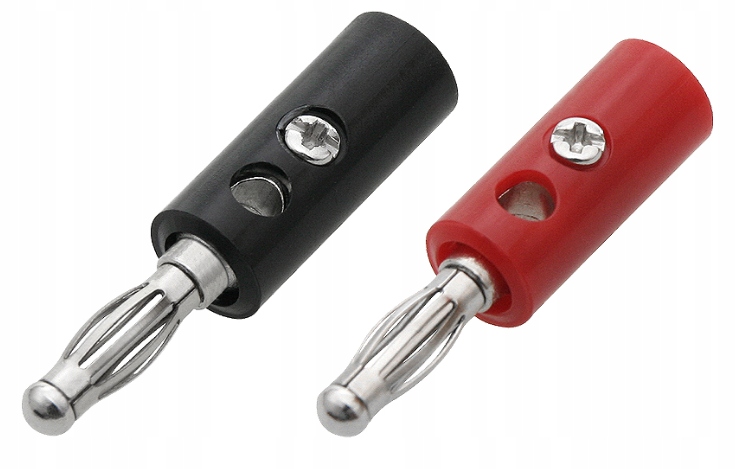 

Wtyk banan na kabel Kpl 10szt(5czer+5czarn) (0728