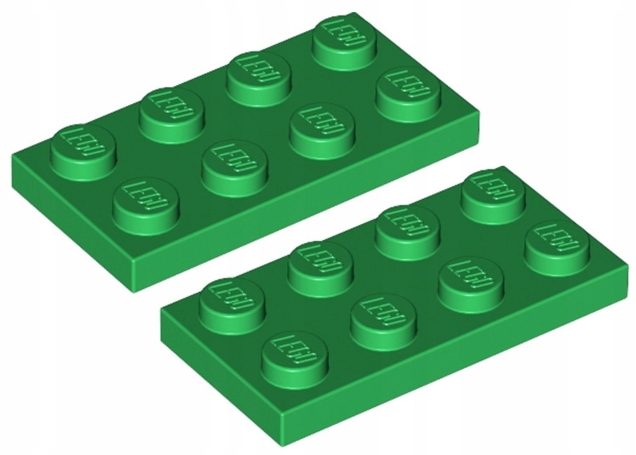 

Lego Płytka 2x4 Zielona/Green (3020/302028) 2szt