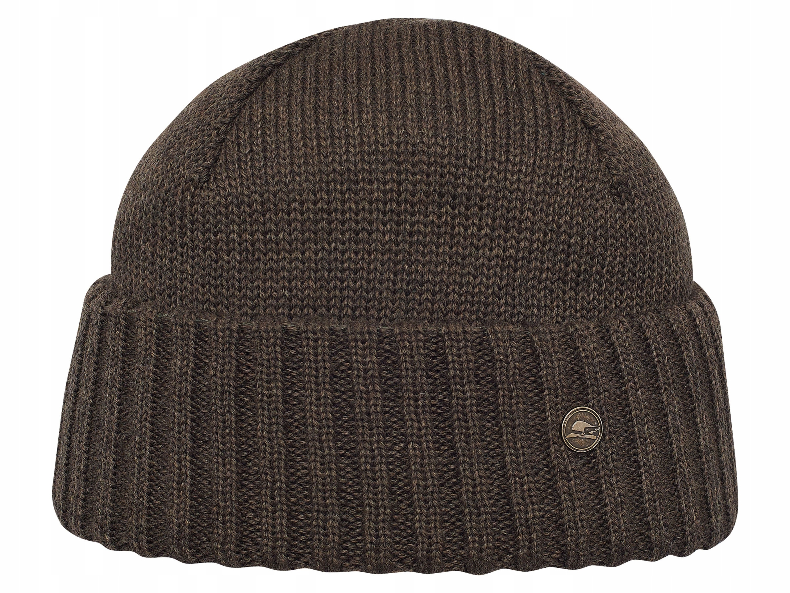 

Beanie Czapka Orso Z Wełny Merynosa Brązowa Zima