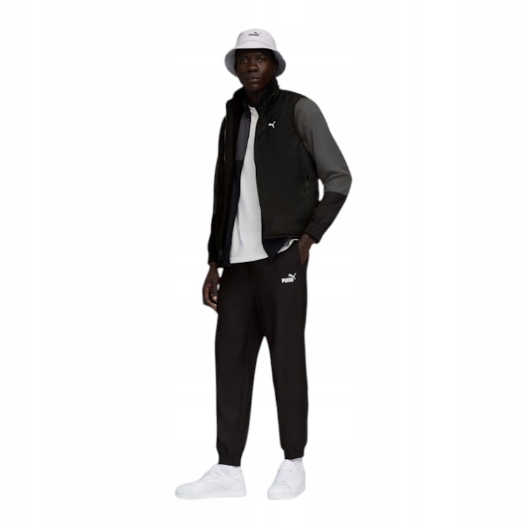 Puma Pánská Teplákovka Woven Colorblock Tracksuit Černá/šedá vel. XL