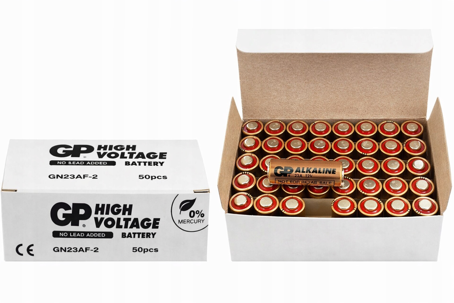 Alkalická baterie Gp Industrial 23AF 12V MN21 pro dálkové ovládání vrat 500 kusů