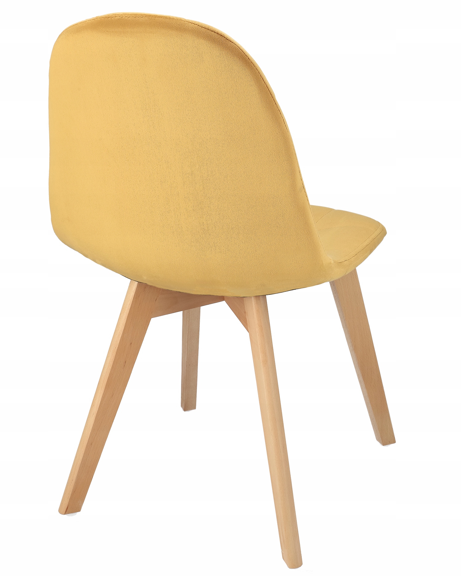 KRZESŁO skandynawskie TAPICEROWANE pikowane Głębokość mebla 54 cm