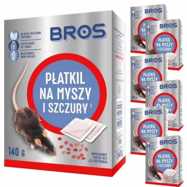 

Płatkil na myszy i szczury Bros 140 g Pakiet