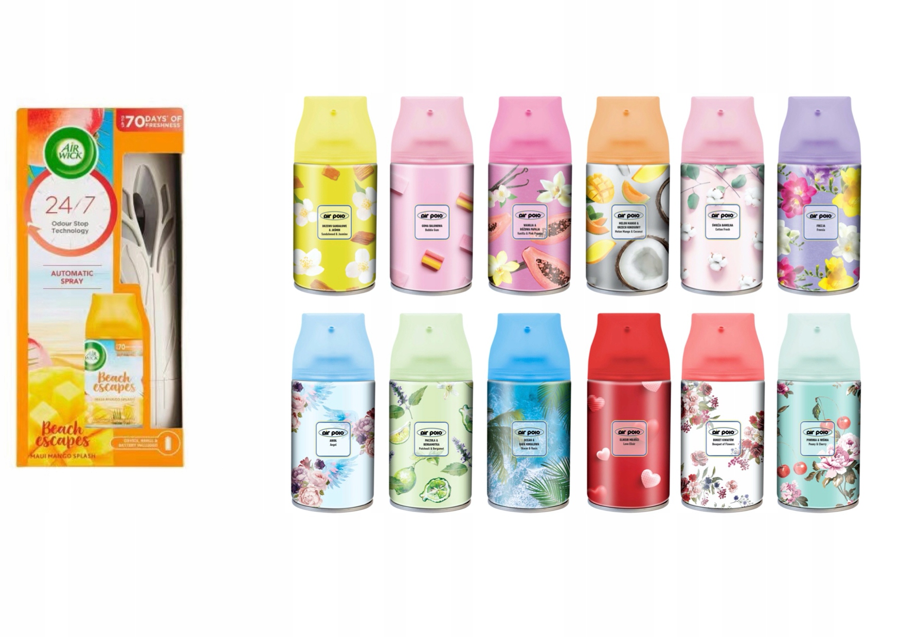 

Air Wick zestaw Mango 12 wkład Air Polo