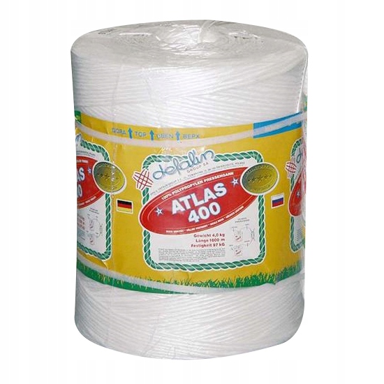 Zemědělský Provázek 400 M/kg Polypropylenový, Bílý Atlas