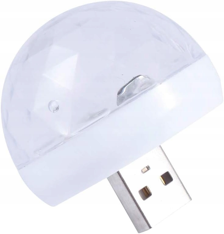 LED USB Mini Disco Ball Imprezowe Kula Aktywowana Dźwiękiem Marka inna