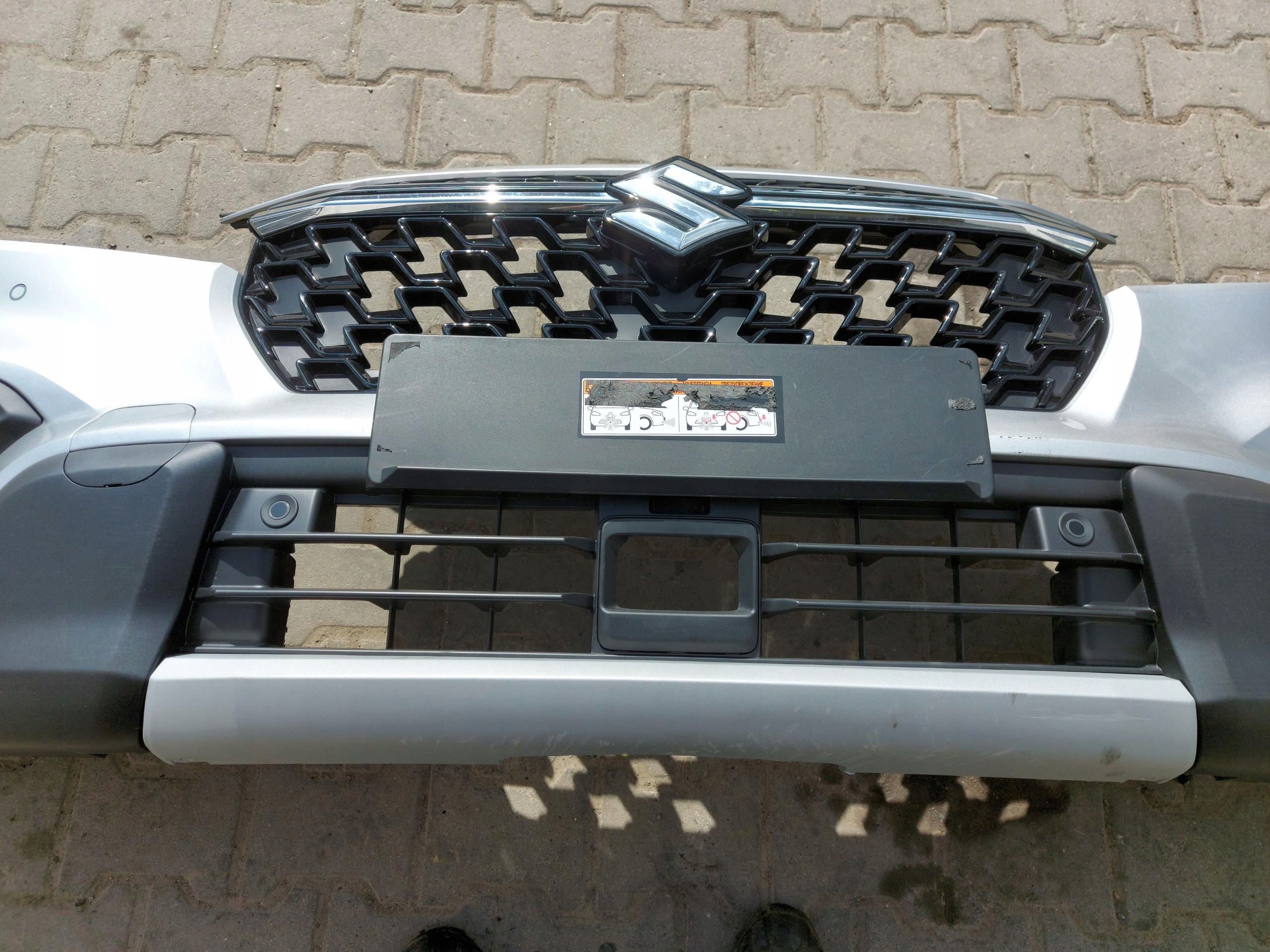 Suzuki SX4 S-cross II, 2023 bumper front srebrny zcc complete bundle pdc