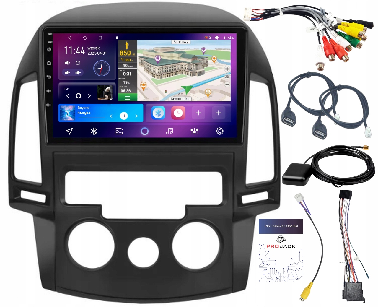 Autorádio Carplay Hyundai I30 2006-2012 Bt Wifi Android 4GB 64GB