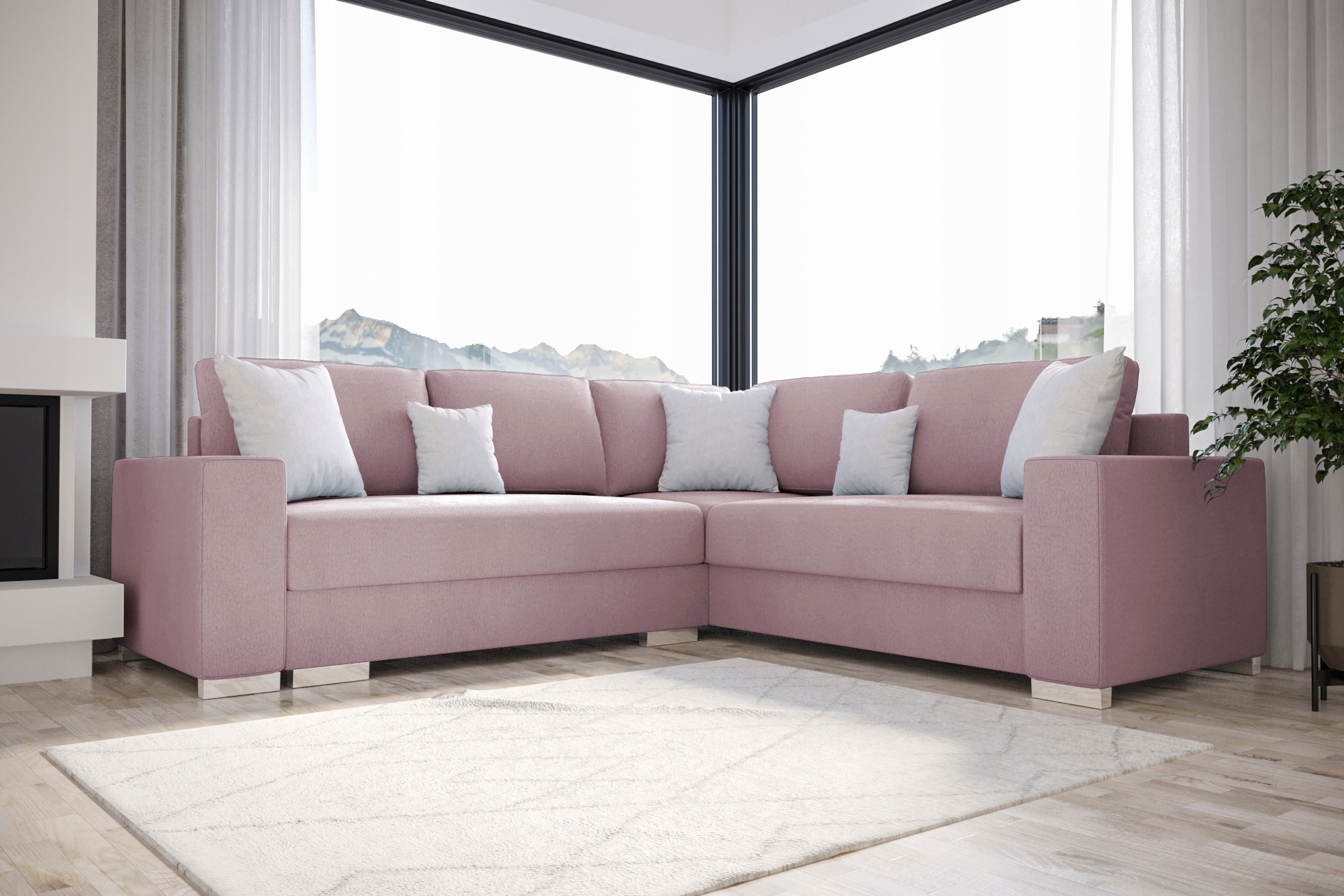 Rohová Sedací Souprava Rohová Sedačka 240 KN04L O-sofa