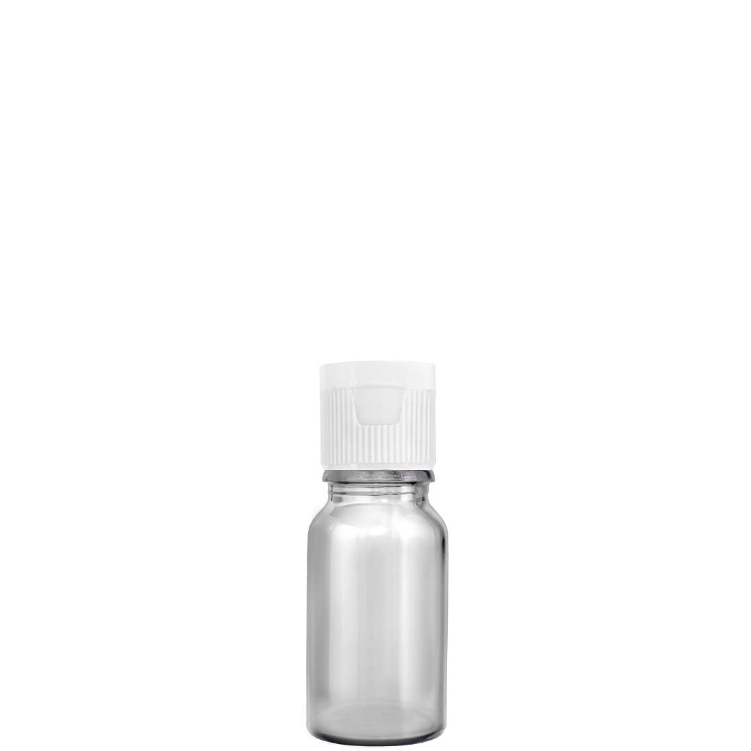 

Butelka 10ML Bezbarwna Z Nakrętką Flip Top Białą