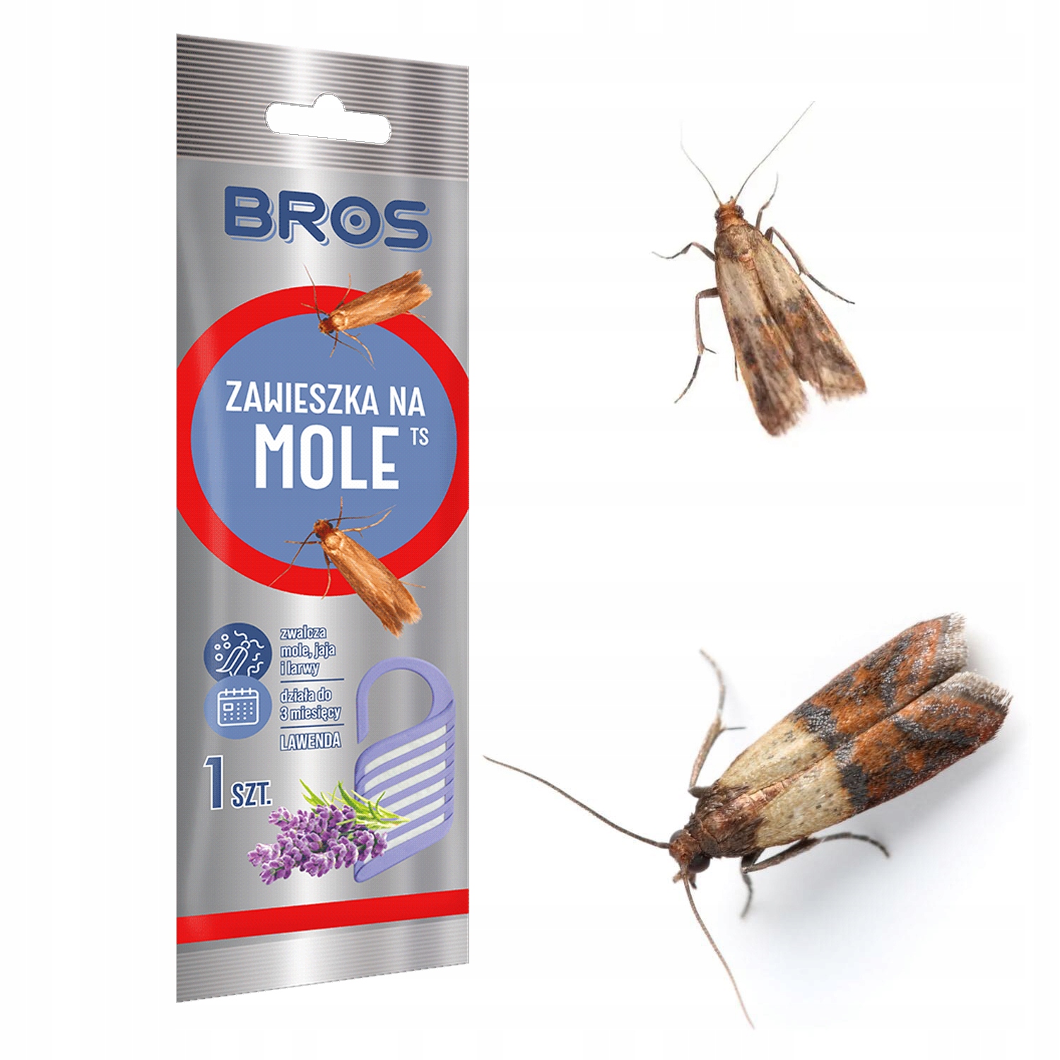 BROS ZAWIESZKA NA MOLE LAWENDA DZIAŁA DO 6MIESIĘCY