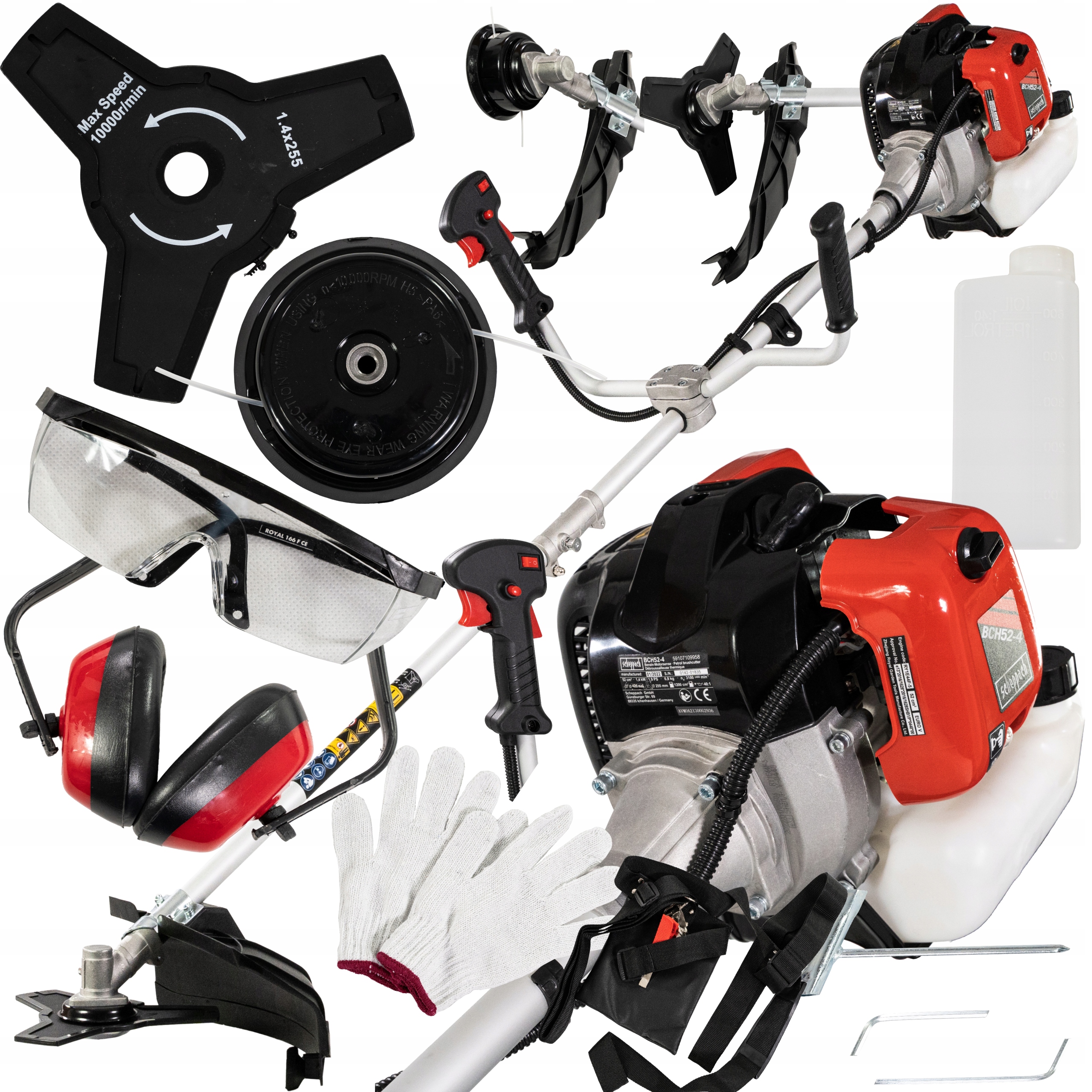 Mocna Kosa Spalinowa Demon Mocy 3,9KM Zestaw XXL podkaszarka Bch Scheppach