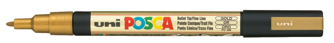 

Marker z farbą plakatową Posca PC-3M złoty