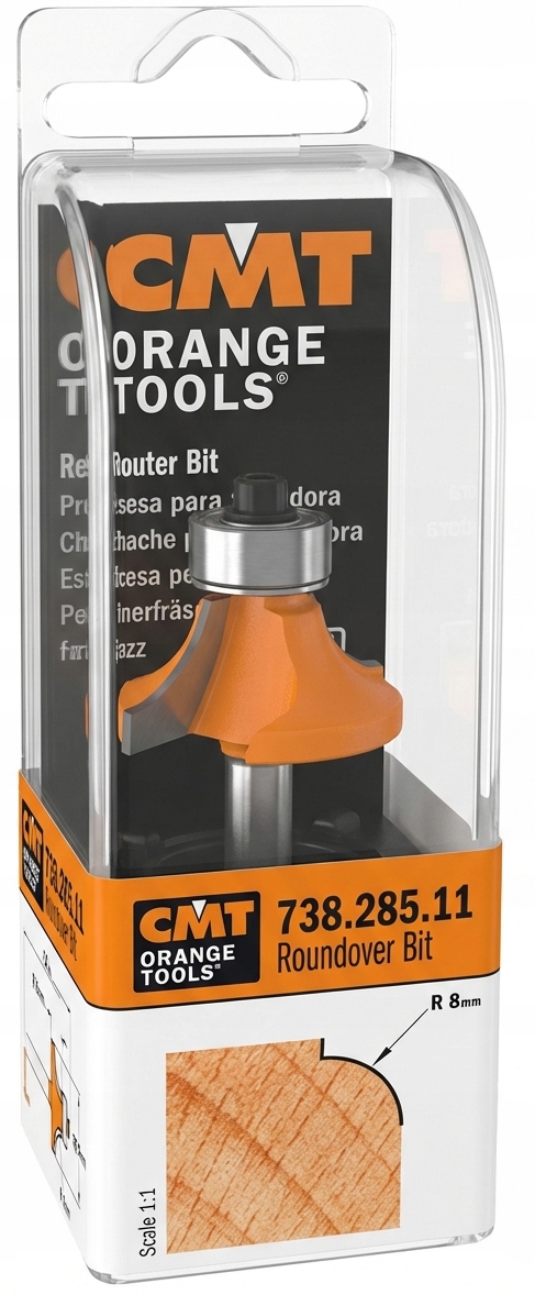 Zaoblovací stopkový fréz Hm R=8, stopka 6 mm