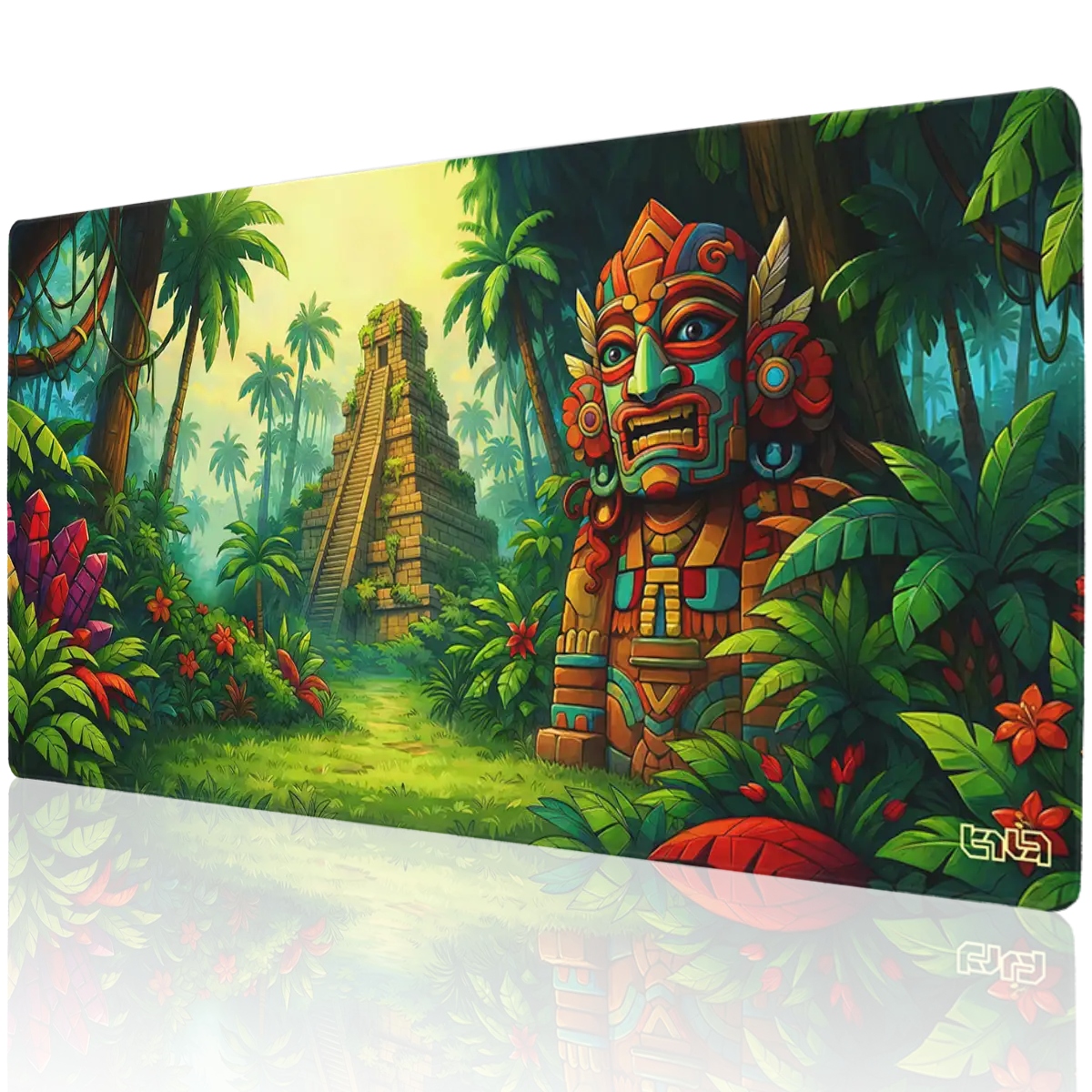 Herní Podložka Aztécké ozvěny 100x50 Tilt XXL Odolná Dárek Velká