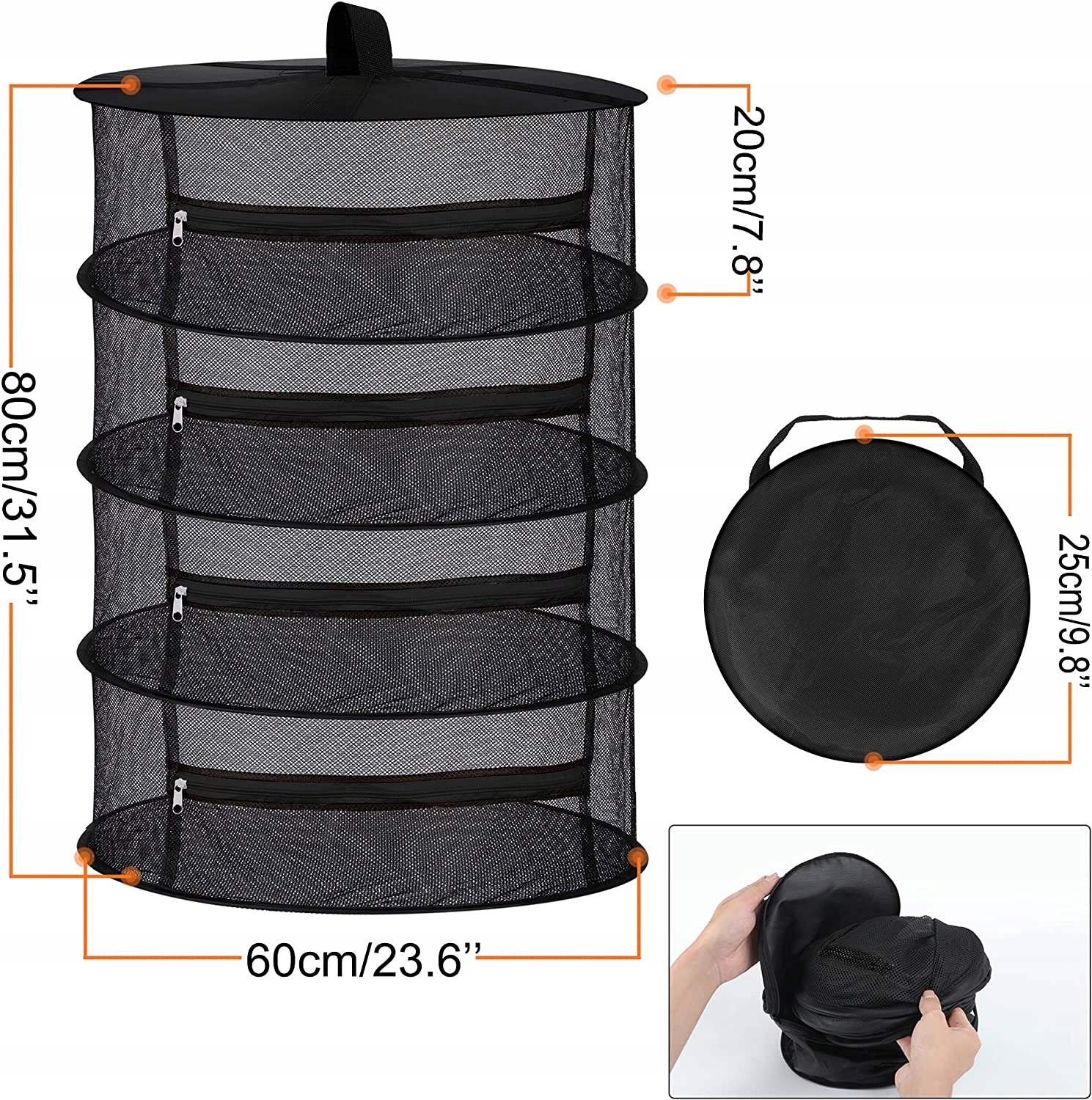 4 zawieszone na siatce suszarki do ziół Producent inna