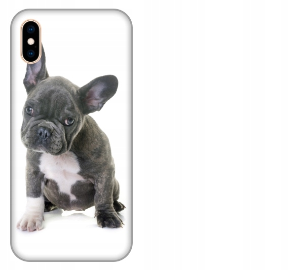 

Etui pokrowiec iPhone Xs Max Pies buldog francuski