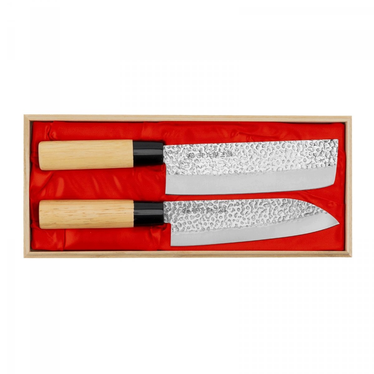 Sada 2 nožů Santoku a Nakiri Satake Magoroku Saku 17 cm HG8613W