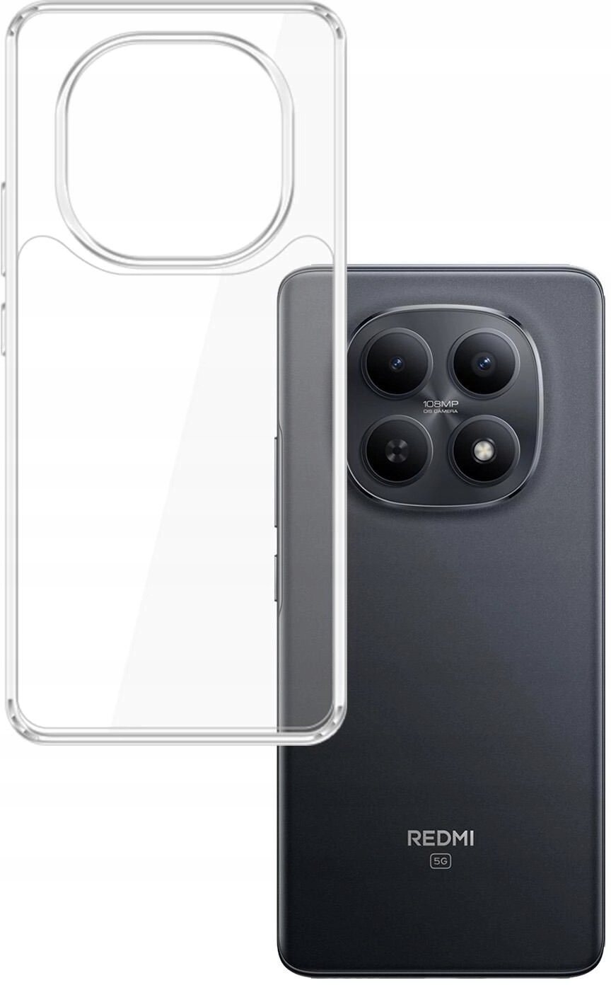 Etui 3mk Armor Case na Xiaomi Redmi Note 15 4G 5G przezroczyste 3mk