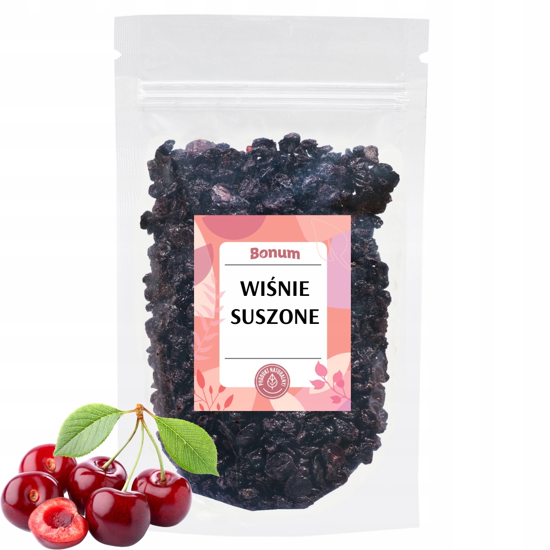 Levně Sušené višně přírodní Bez Cukru bez pecek Svačinka bakalie 500 g Bonum
