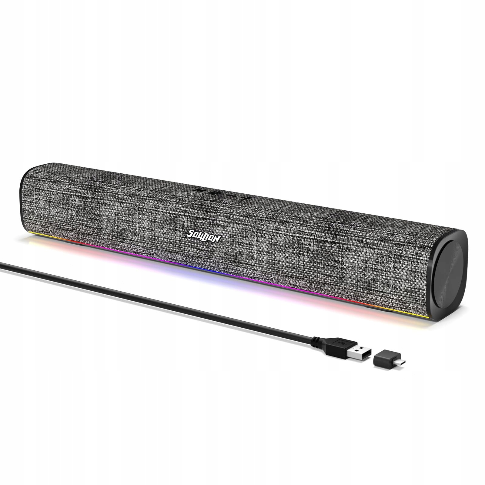 SOULION R100 Głośniki Komputerowe Bluetooth Kolorowe Światła Stereo USB
