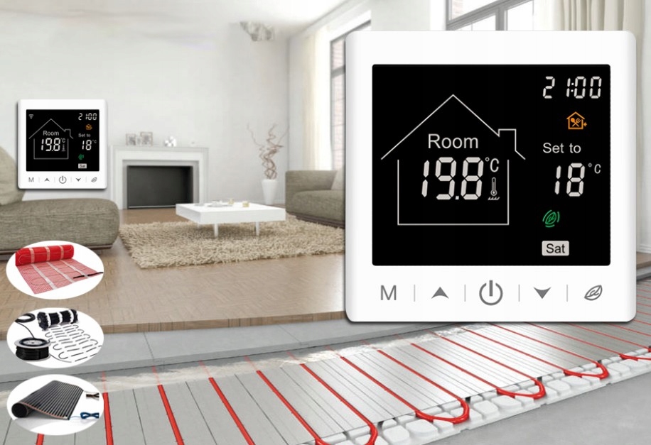 Termostat Pokojowy Regulator Temperatury Sterownik Tygodniowy LCD Rodzaj sterownik