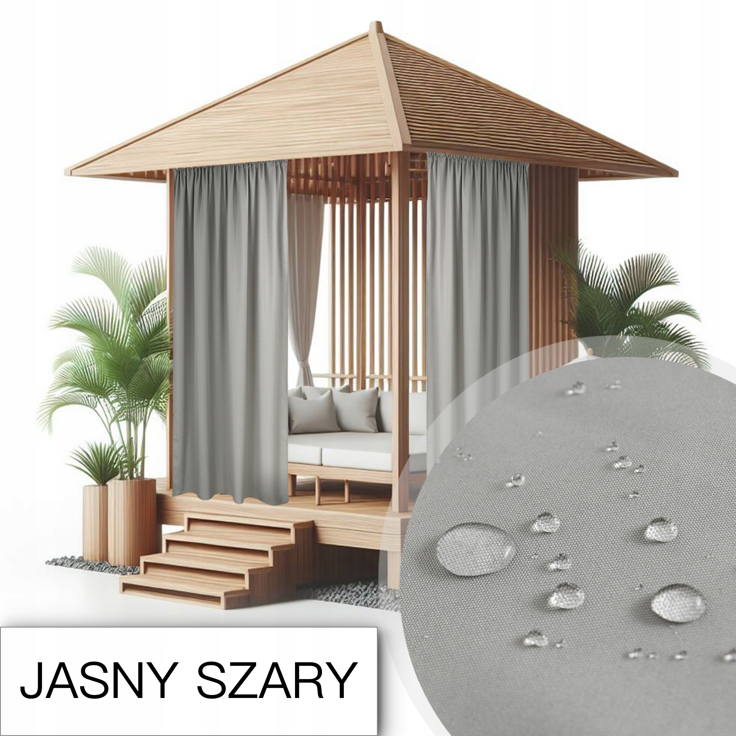 ZASŁONY NA TARAS 150x220 ZASŁONA OGRODOWA OGRODOWE NA TUNEL WODOODPORNE Typ inny