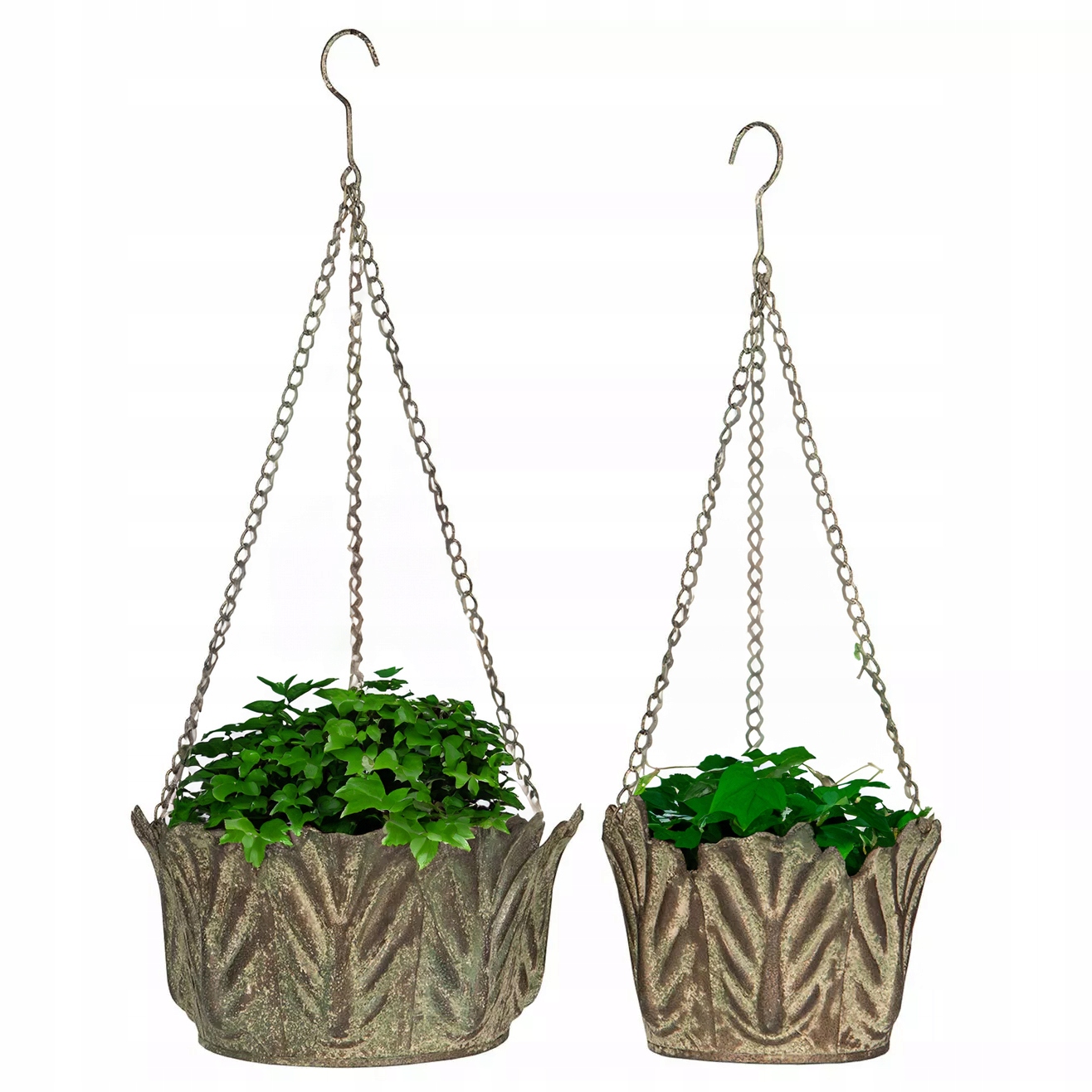 Závěsný Květináč Do Zahradního Obývacího Pokoje květiny kovový loft sada 2 ks