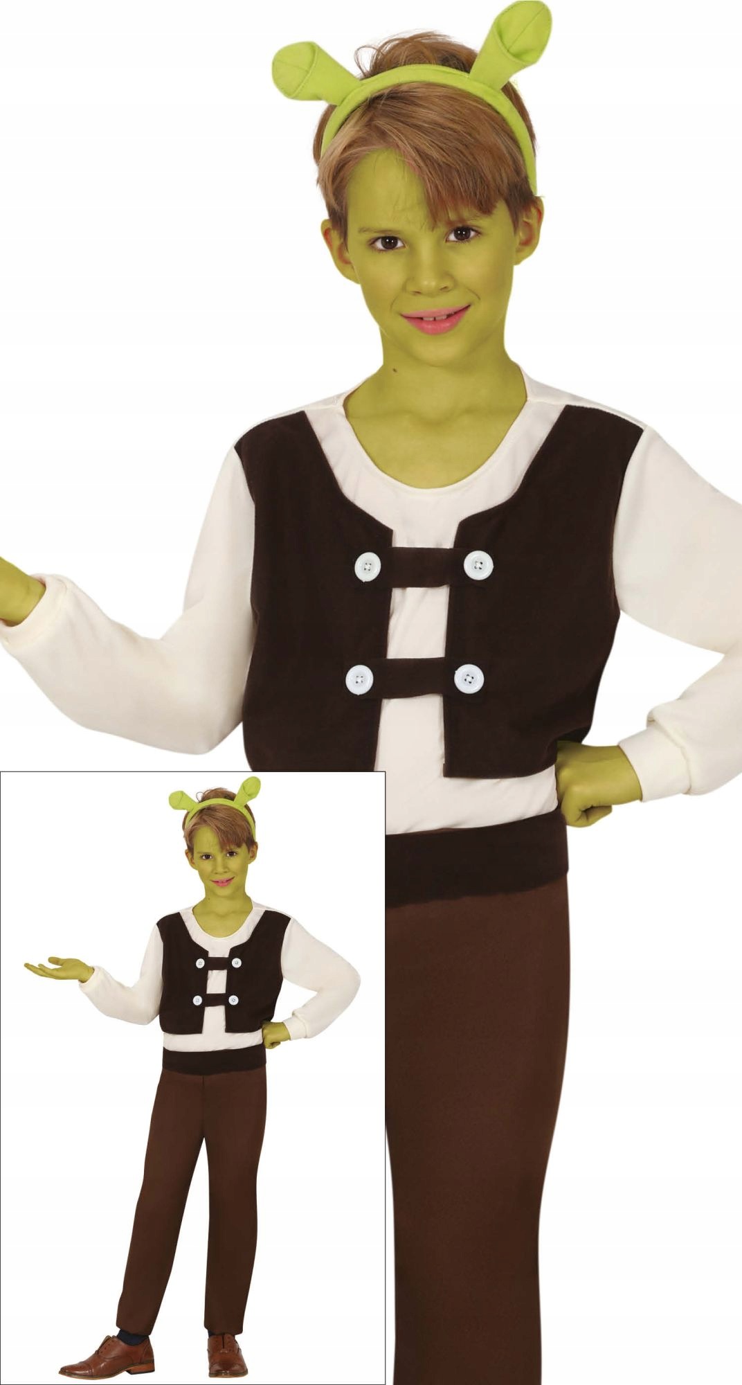 Strój dziecięcy Potwór Shrek , 5–6 lat, 123 cm