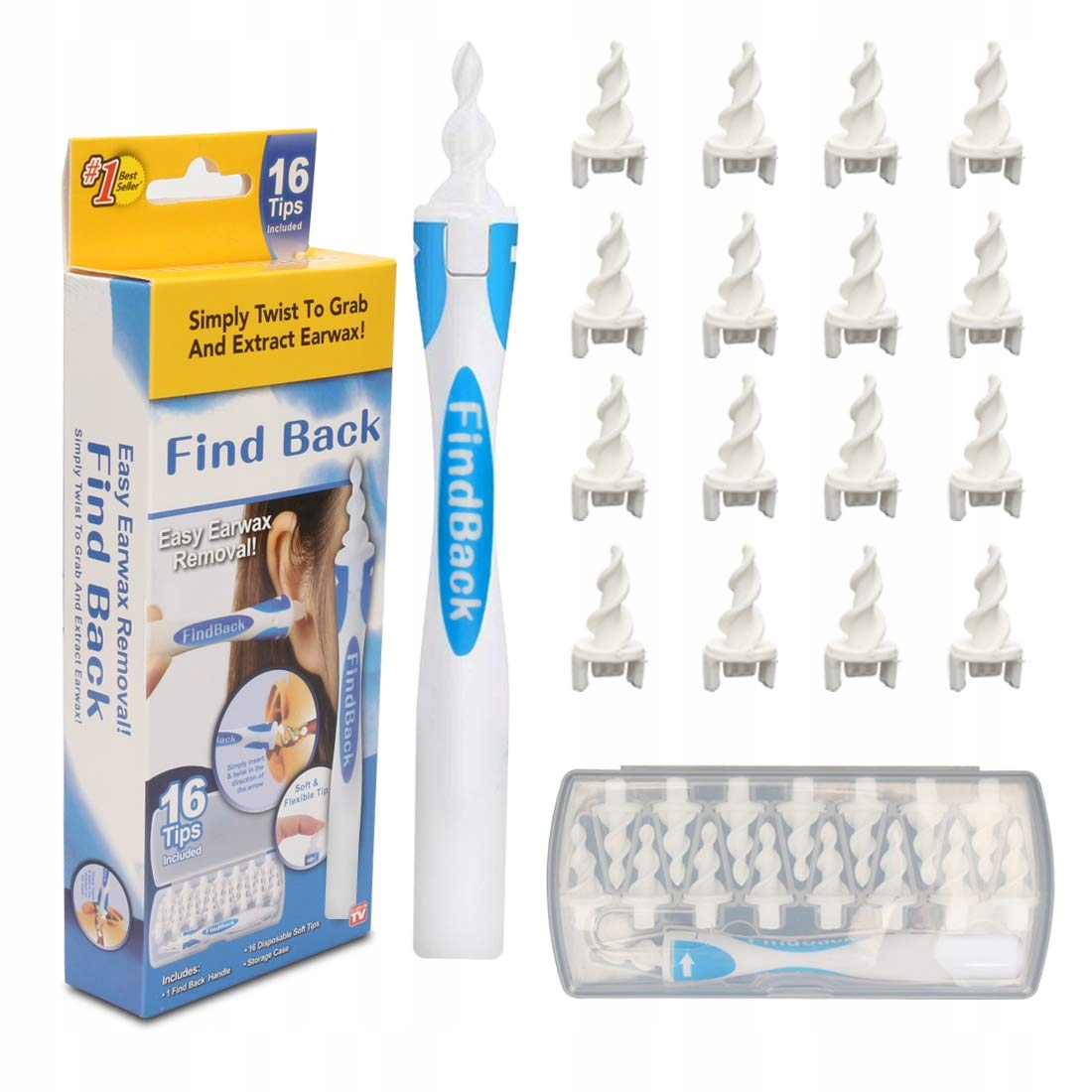 

Find Back zestaw do czyszczenia uszu z woskowiny