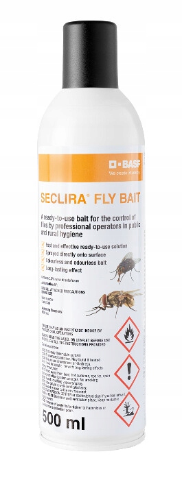 Seclira Fly Bait Spray 500 ml skuteczny aerozol do zwalczania Much
