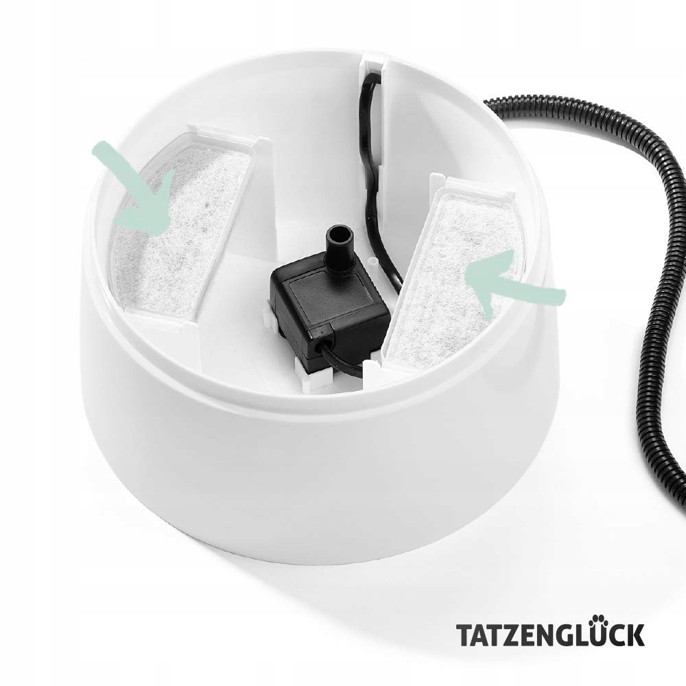 TATZENGLUCK Zestaw 12 Filtrów Aktywnych Do Fontanny Dla Zwierząt — miniatura 2