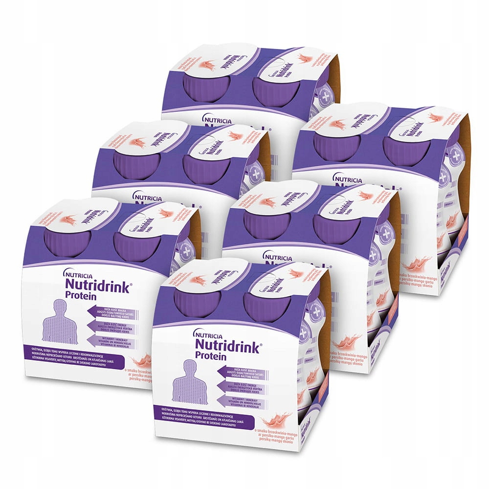 Nutridrink Protein brzoskwinia-mango 24 szt. x 125 ml
