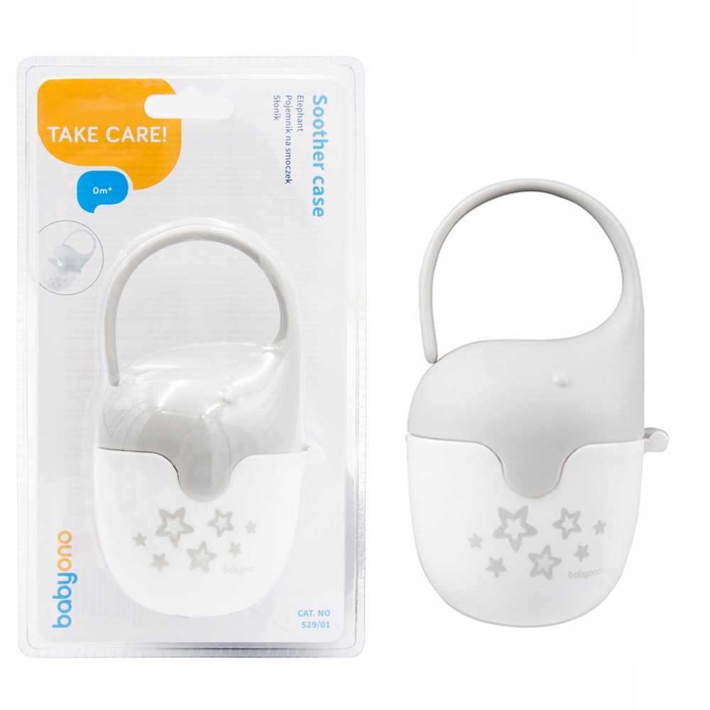 POJEMNIK NA SMOCZEK ETUI PUDEŁKO OSŁONKA SŁONIK GREY BABY ONO Materiał plastik