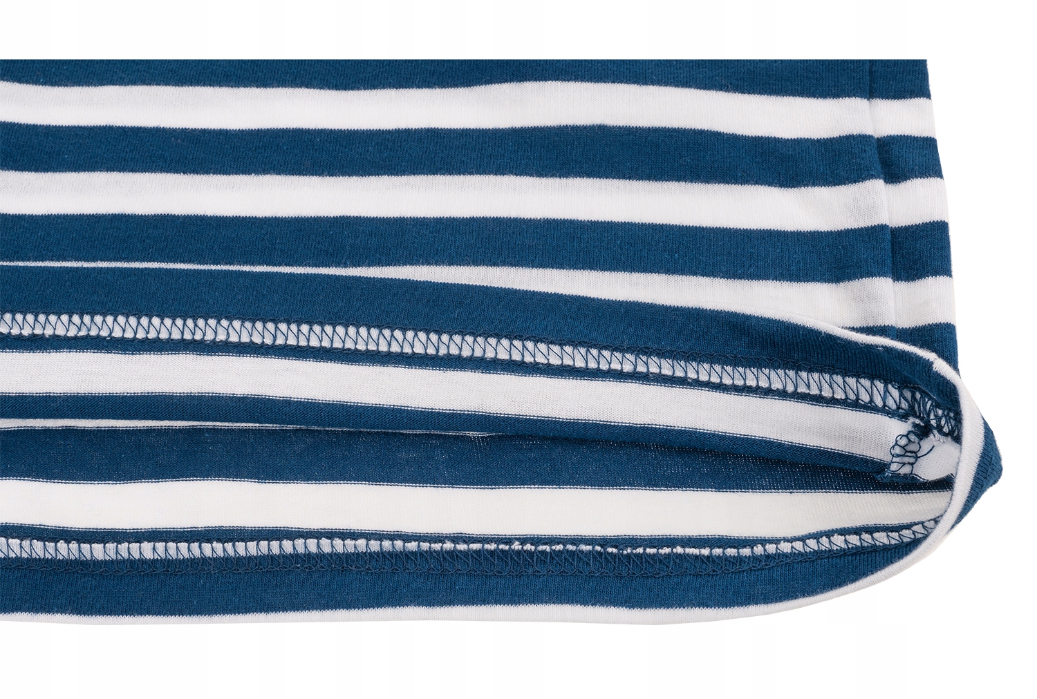 KOSZULKA MĘSKA T-SHIRT PASKI MARYNARZ BAWEŁNA XXL Dekolt okrągły