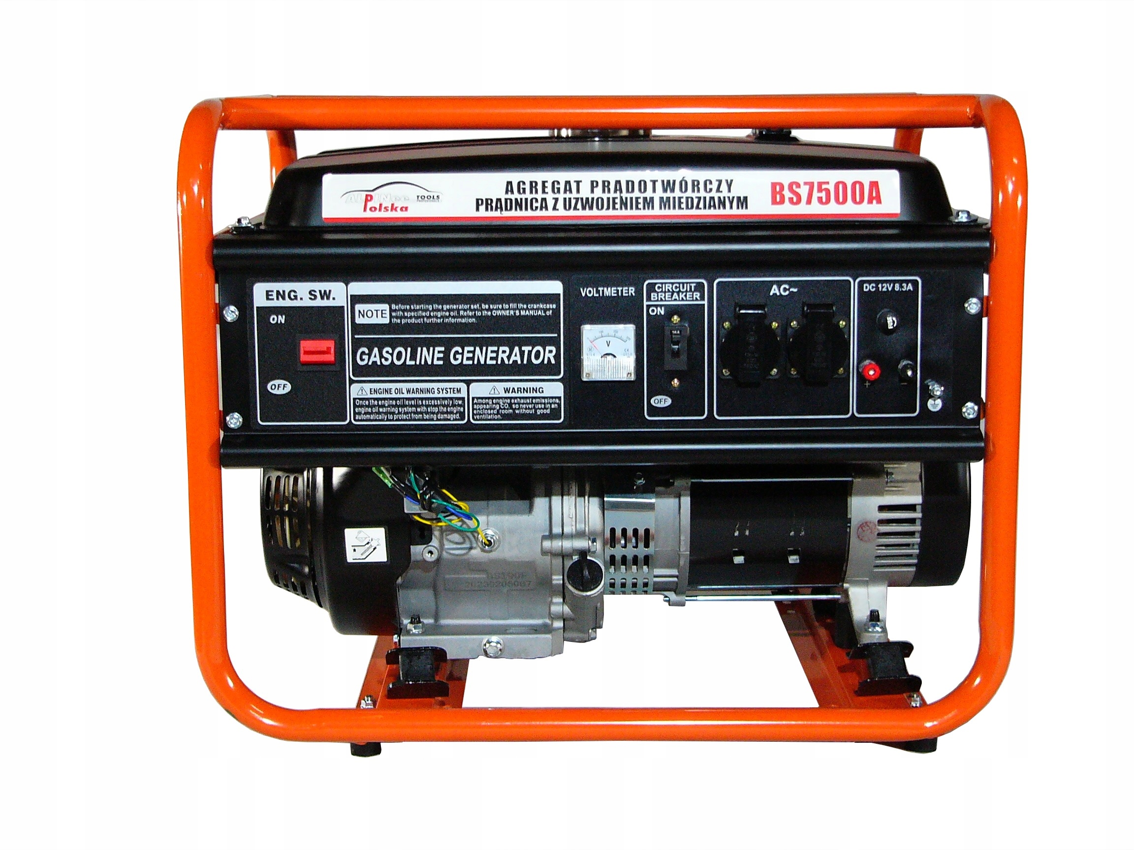Alpinee Polska Agregat Prądotwórczy Generator Prądu Avr Miedź 7.5KW 230/12V