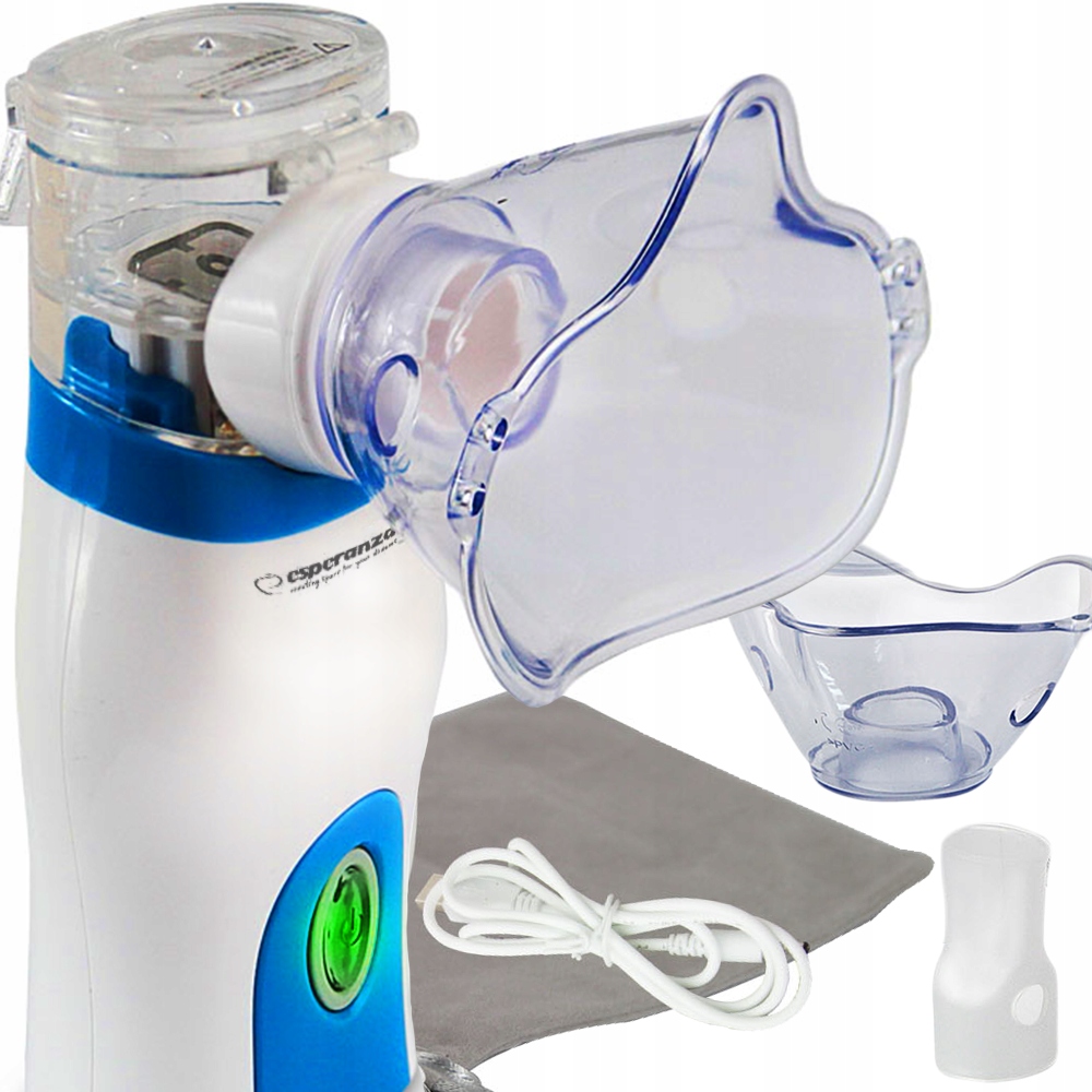 Ингалятор портативный сетчатый небулайзер бесшумный чехол для масок