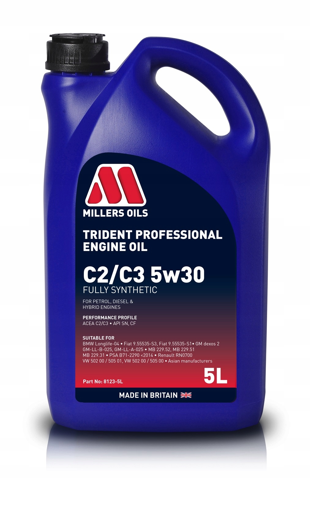 Millers Trident Professional C2/C3 5W30 5L 8123-5