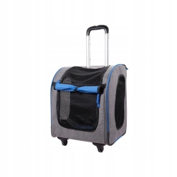 Batoh přepravka na kolečkách Innopet [hnědá-oranžová barva]