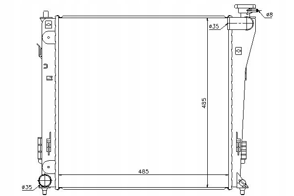 Chladič Motoru Nissens 253103Z050 560075N HY230