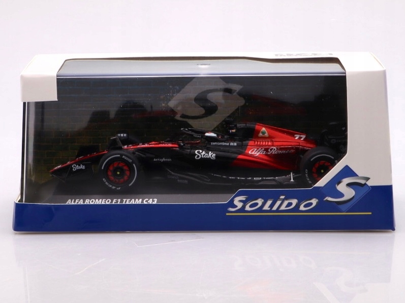 Model samochodu Alfa Romeo C43 #77 Bottas Barhein GP - 2023 Solido 1:43 Model Alfa Romeo