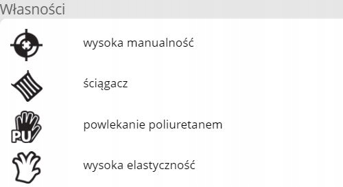 RĘKAWICE ROBOCZE MANUALNE 12 par OX-POLIUR BB r.9 Rozmiar 9 - L