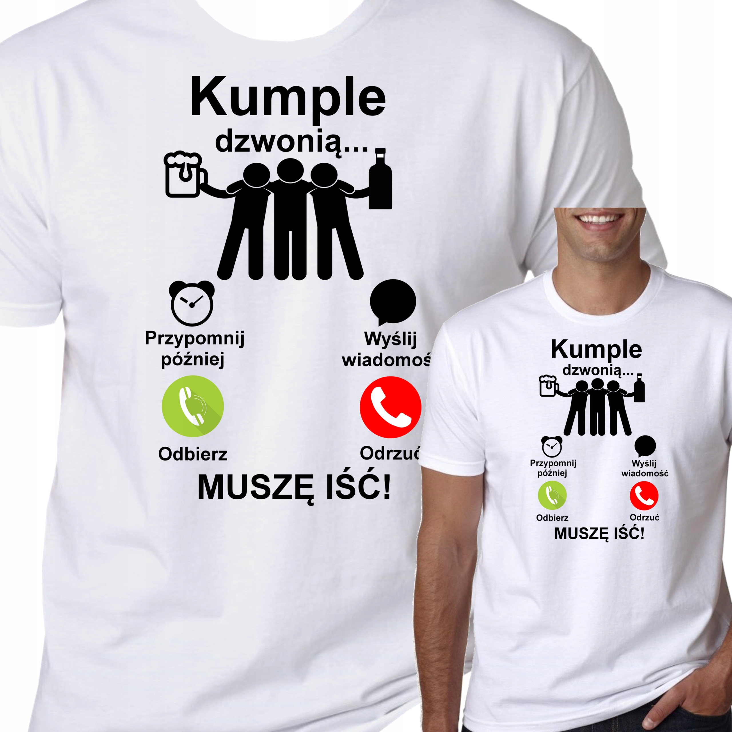 

Koszulka Kumple Dzwonią Melanż Śmieszne M 1014