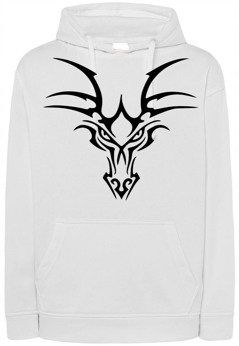 Pánská mikina s pěkným potiskem hlava Smok vel. M