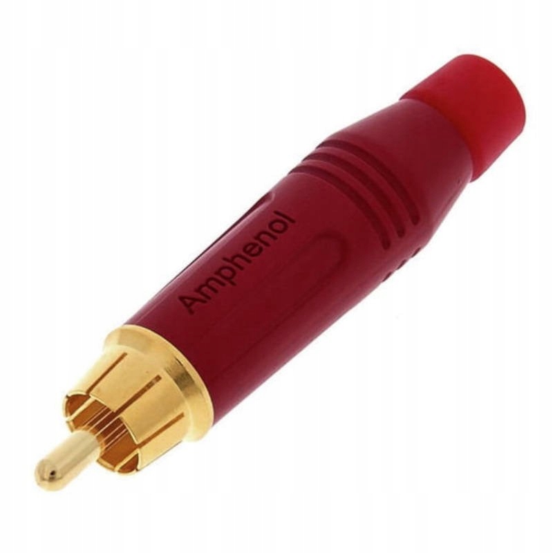 Acpr-re Amphenol złącze Rca wtyk, wtyczka czerwona