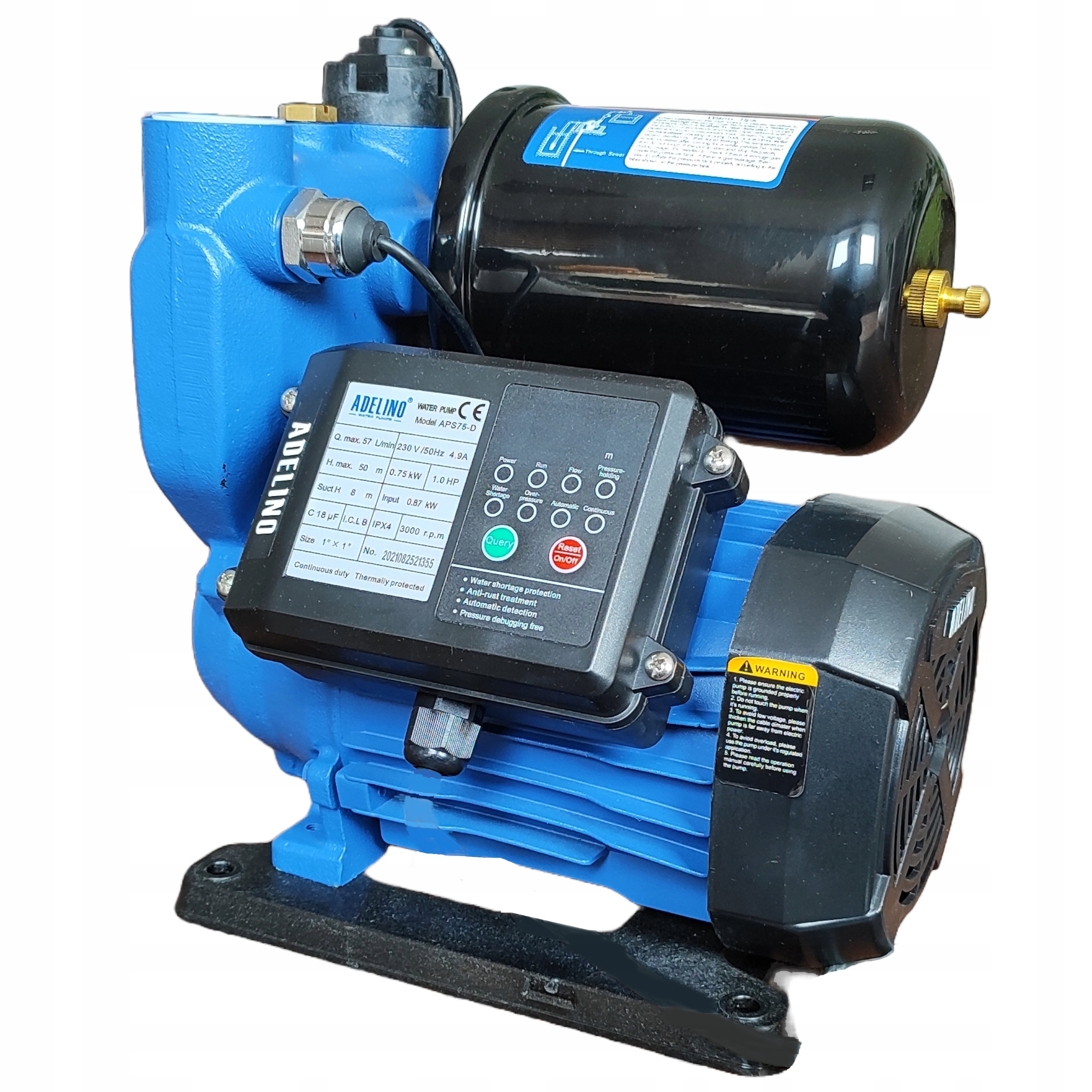 Pompa Hydroforowa Automat APS75D 3400 l/h Energooszczędna Cicha 3L Gwar!