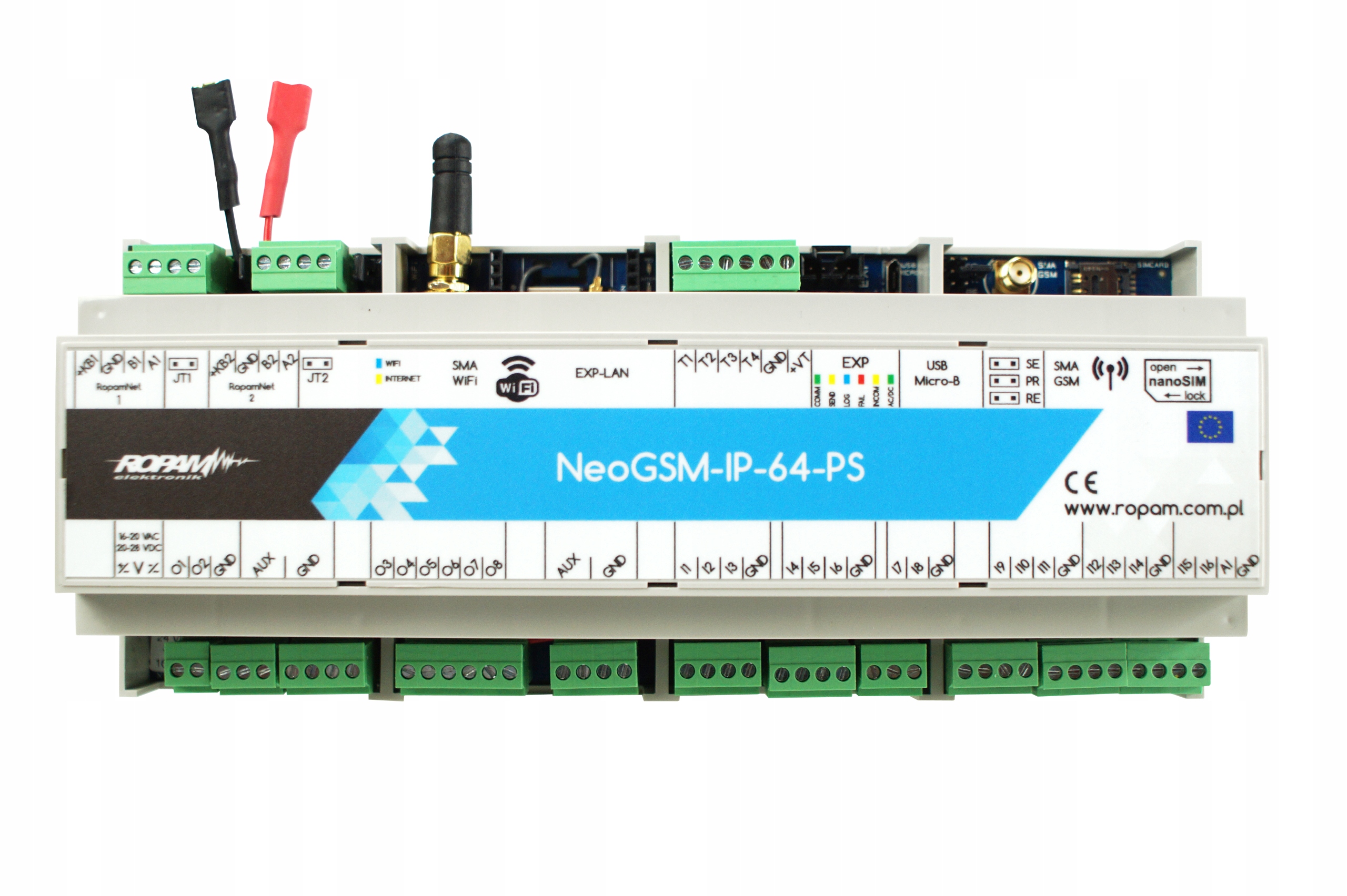 Centrala alarmowa Ropam NeoGSM-IP-64-PS-D12M