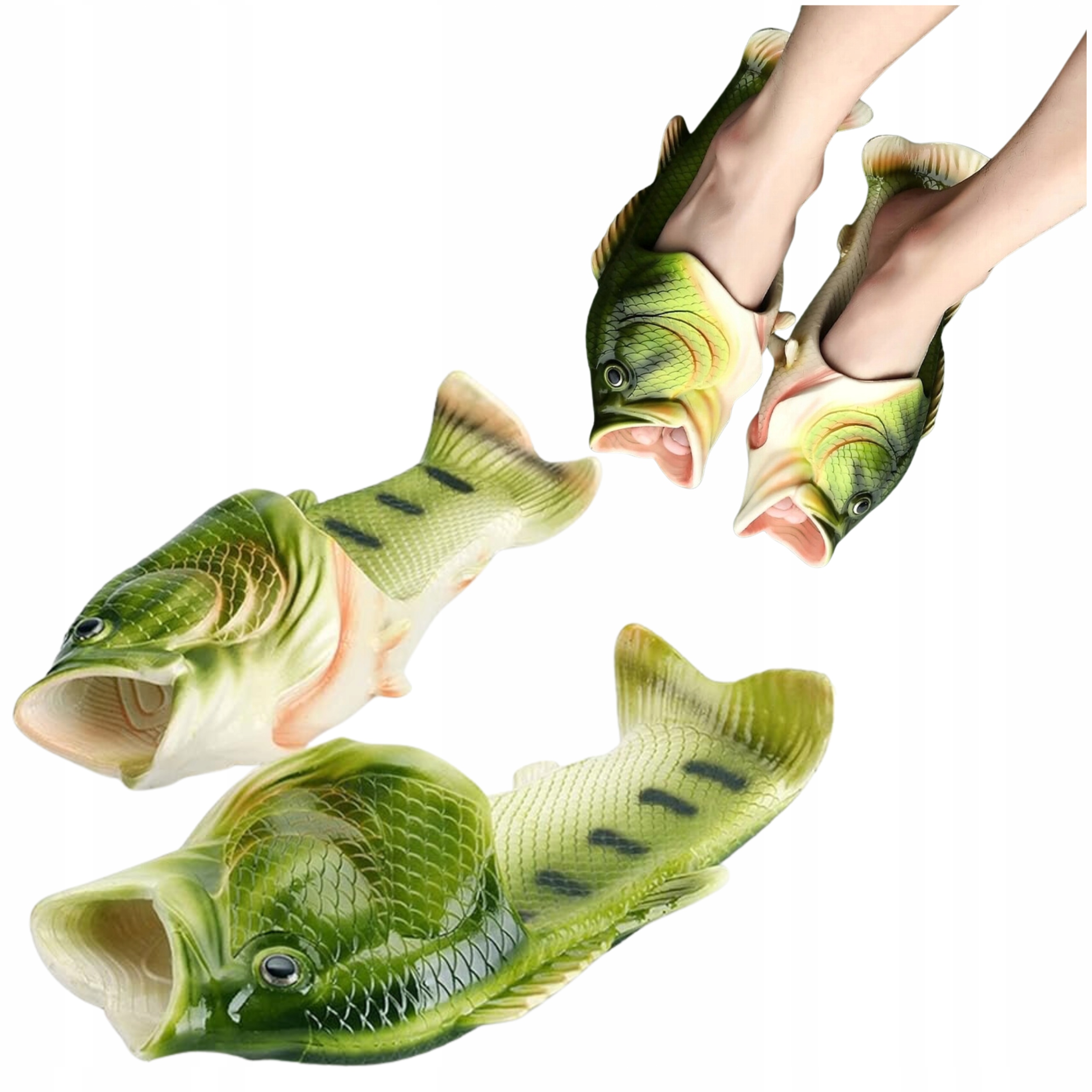 Klapki Ryby Śmieszny dla Wędkarza na Basen Męskie 44/45