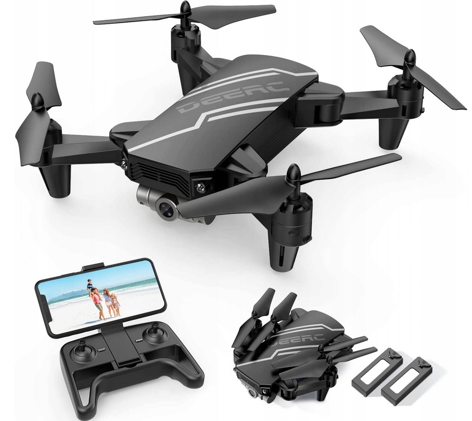 Dron deerc D20 Z kamerą 720P Hd czarny